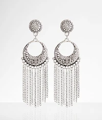 Western Chain Fringe Earring
