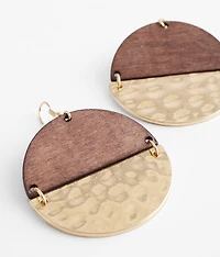 Hammered Metal Earring