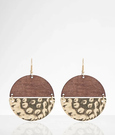 Hammered Metal Earring