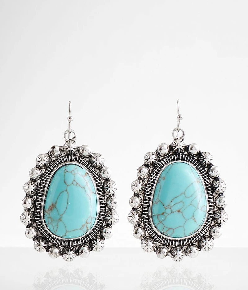 Western Turquoise Drop Earring