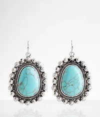 Western Turquoise Drop Earring