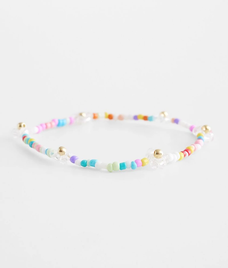 Floral Bead Bracelet