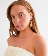 Crochet Double Hoop Earring
