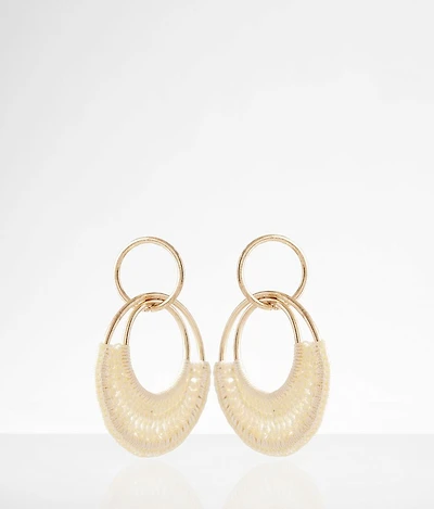 Crochet Double Hoop Earring