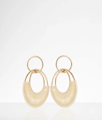Crochet Double Hoop Earring