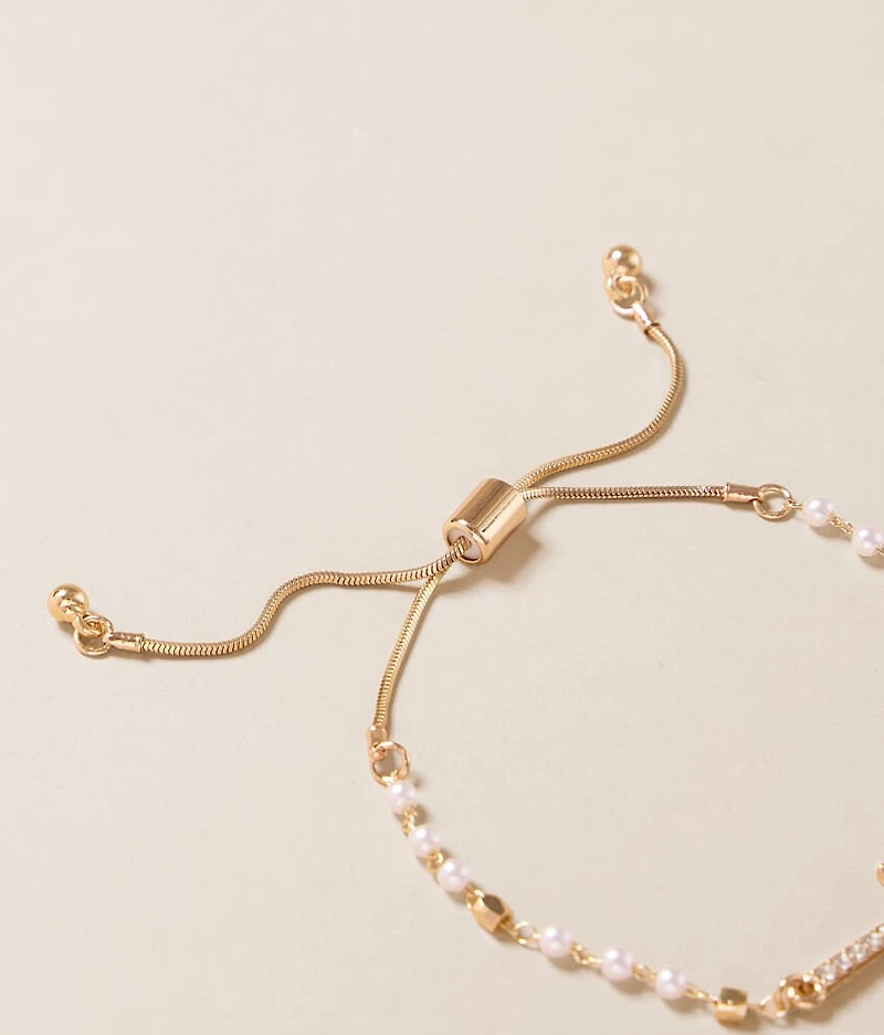 Glitz Cross Slider Bracelet