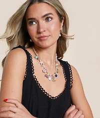 Beaded Charm Necklace