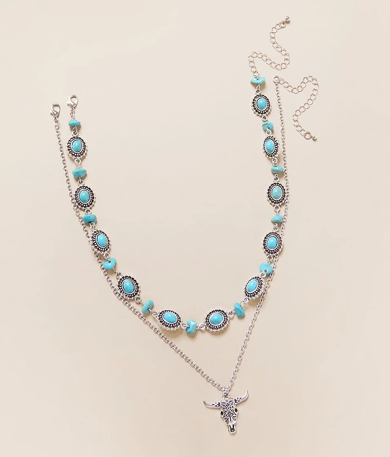 2 Pack Steer Necklace Set