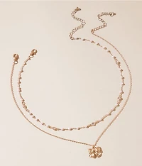 2 Pack Bow Necklace Set