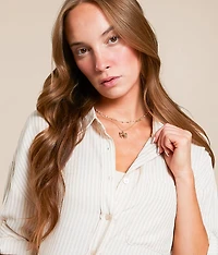 2 Pack Bow Necklace Set