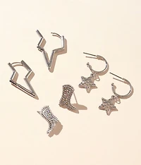3 Pack Western Earring Set