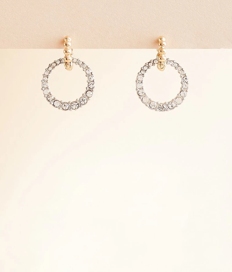 Mixed Metal Hoop Earring
