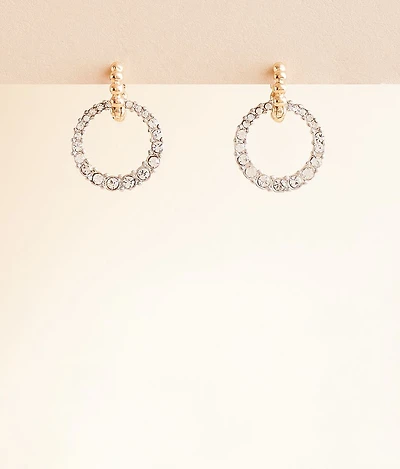 Mixed Metal Hoop Earring