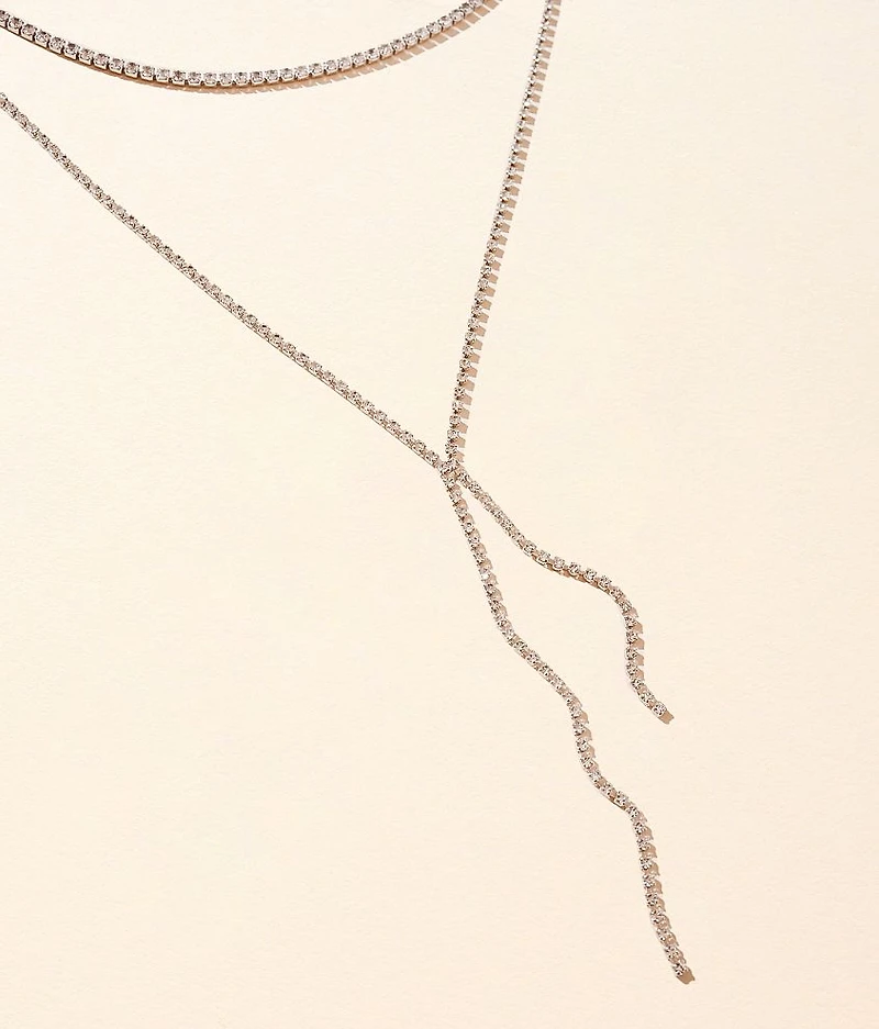 Tiered Rhinestone Necklace