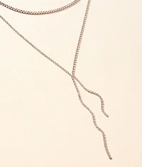 Tiered Rhinestone Necklace