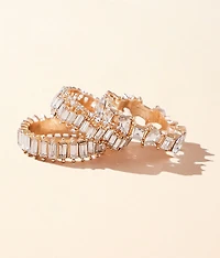 3 Pack Glitz Ring Set