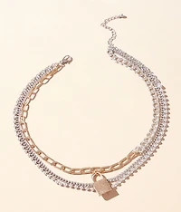Tiered Locket Necklace Set