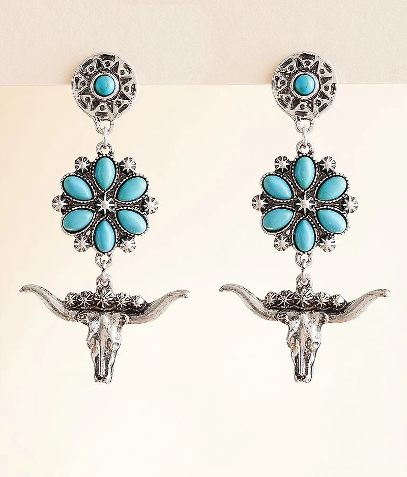 Turquoise Western Earring
