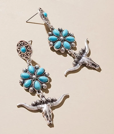 Turquoise Western Earring