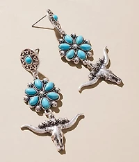 Turquoise Western Earring