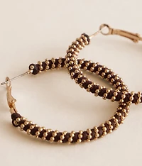 Shot Bead Wrapped Earring