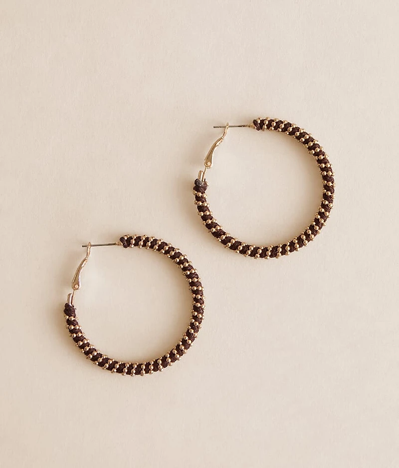 Shot Bead Wrapped Earring