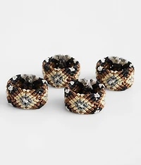 4 Pack Braided Bands
