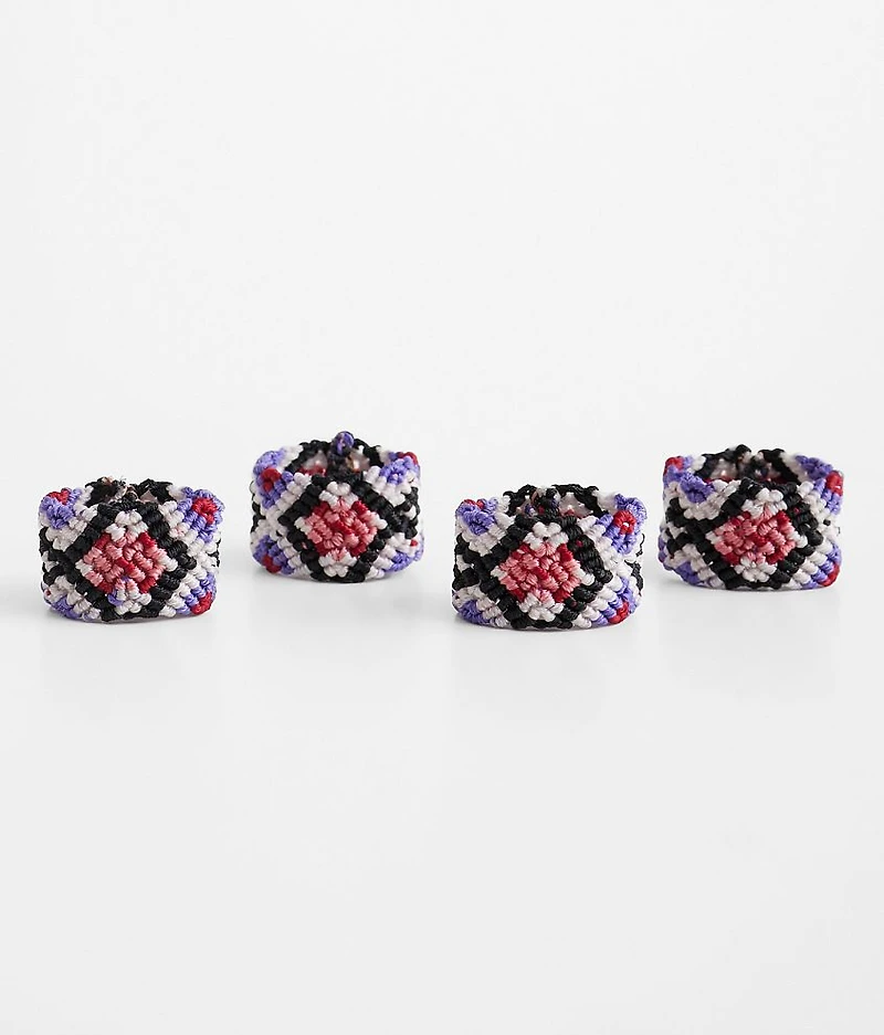 4 Pack Braided Bands