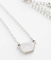Druzy Pendant Necklace