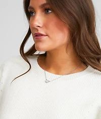 Druzy Pendant Necklace