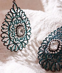 Statement Patina Drop Earring