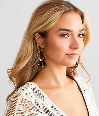 Feather Drop Earring