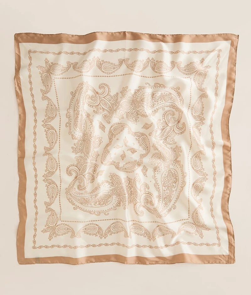 Paisley Satin Fashion Scarf