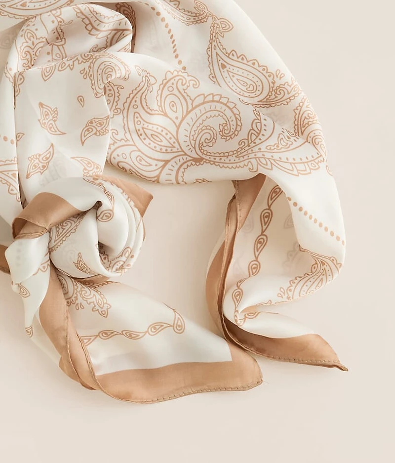 Paisley Satin Fashion Scarf