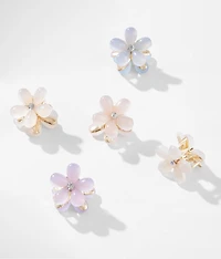 5 Pack Mini Flower Hair Claw Clips