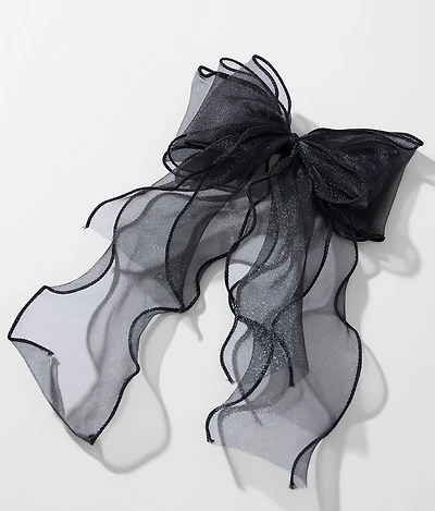 Mesh Bow Barrette