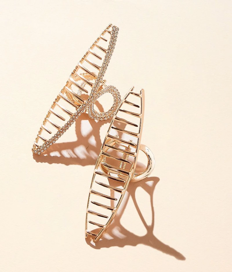 2 Pack Glitz Hair Claw Clips