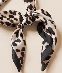Leopard Satin Fashion Scarf