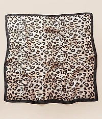 Leopard Satin Fashion Scarf