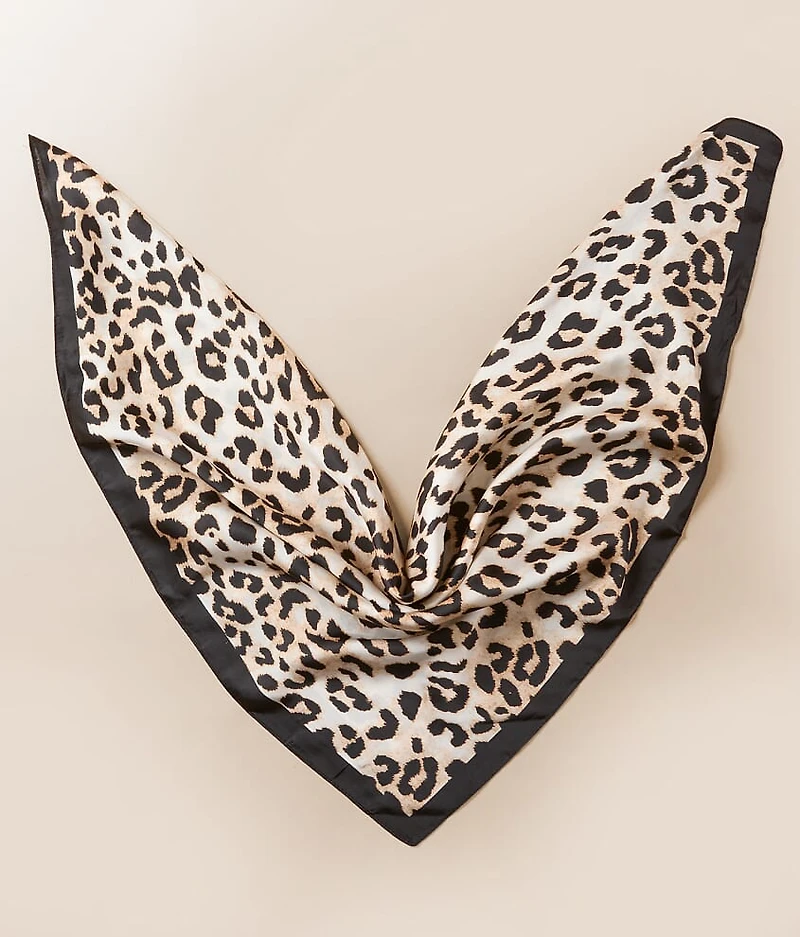 Leopard Satin Fashion Scarf