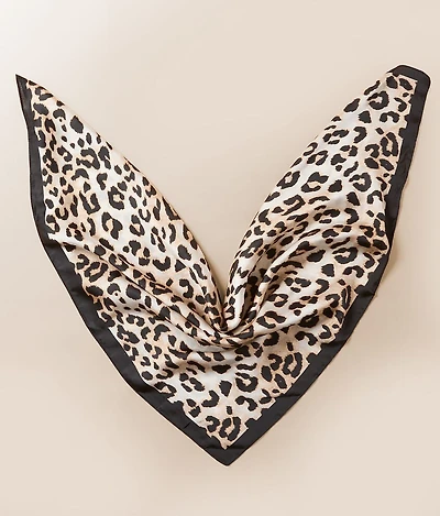 Leopard Satin Fashion Scarf