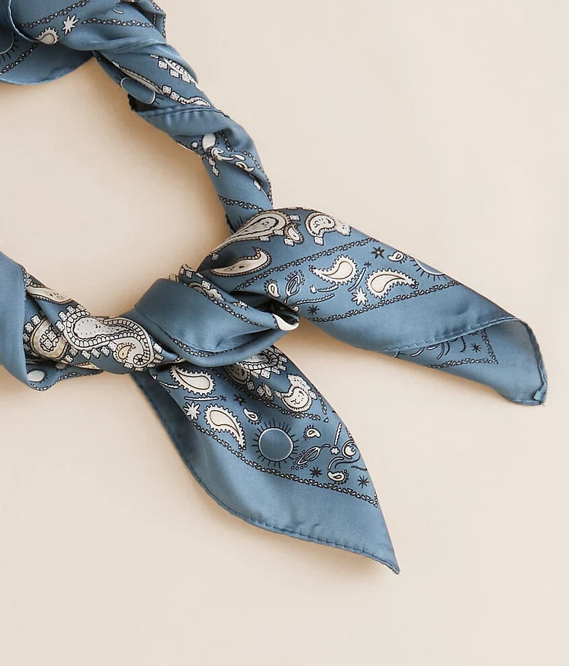Paisley Satin Fashion Scarf