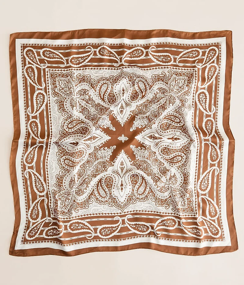 Paisley Satin Fashion Scarf