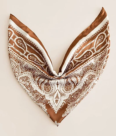 Paisley Satin Fashion Scarf