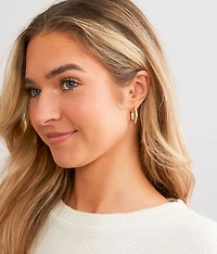 3 Pack Hoop Earring Set