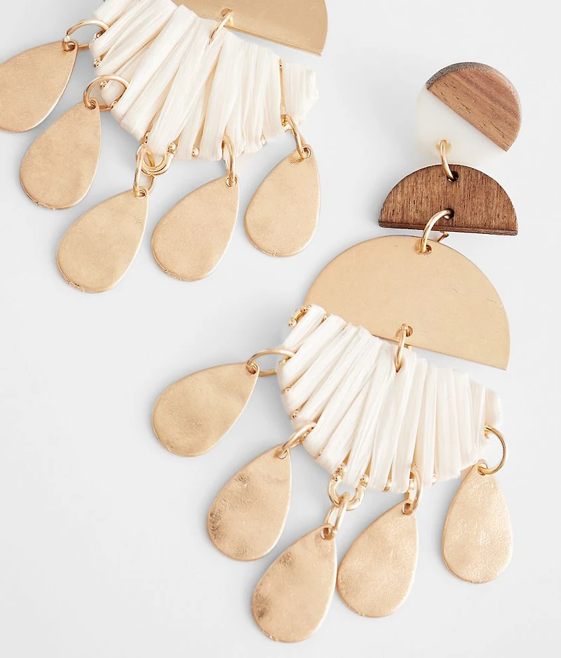 Raffia Wrapped Earring