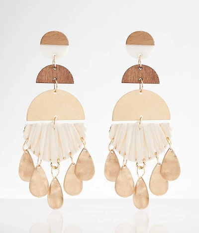 Raffia Wrapped Earring