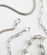 2 Pack Chain Necklace Set