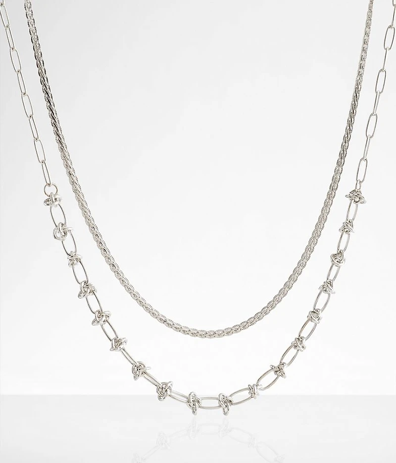 2 Pack Chain Necklace Set