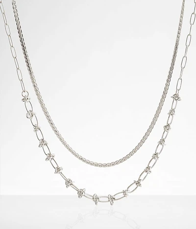 2 Pack Chain Necklace Set